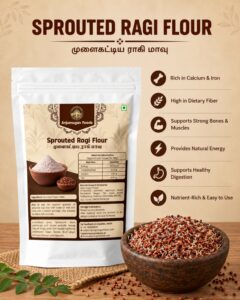 Sprouted Ragi Flour (முளைகட்டிய கேழ்வரகு மாவு) - Anjumugan Foods in Chennai (1)